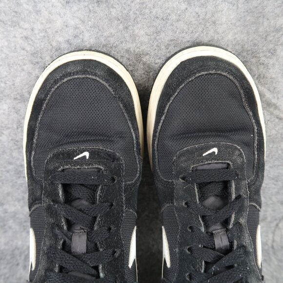 Nike Shoes Youth 5.5 Sneakers Air Force 1 Lifestyle Active Casual Leather Black - Picture 7 of 14